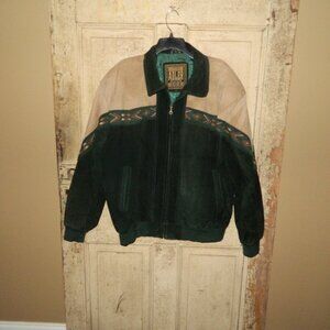 Vintage Authentic Adler Since 1955 Two Tone Suede Leather Jacket Sz XL (CL BIN)